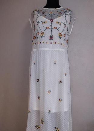 Платье летнее сарафан вышивка