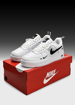 Женские кроссовки nike air force 1 07’ lv8 utility white black