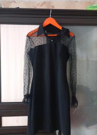 Платье с сеткой