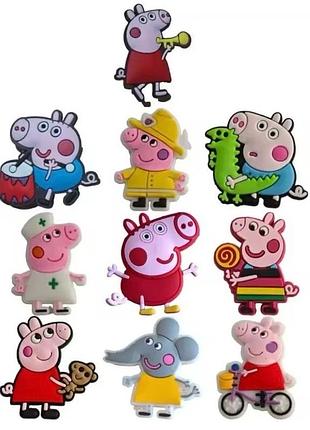 Джибітс свинка пеппа jibbitz peppa pig