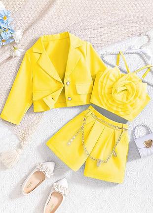 Костюм 82, р.4,5,6,7, желтый