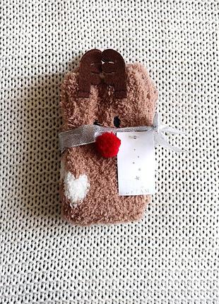 Новые подарочные носки, олени, one size