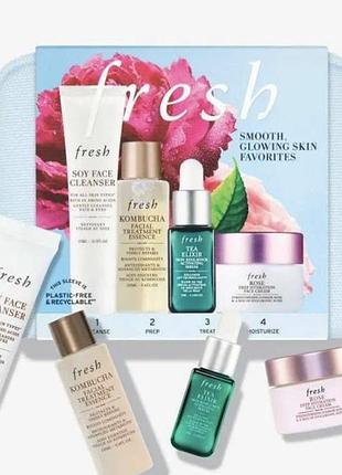 Набір люксової косметики по догляду за обличчям в косметичці від fresh