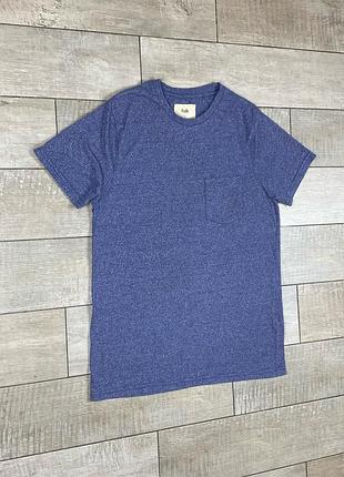 Folk mens t shirt blue size 3 short sleeve cotton top футболка