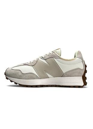 New balance 327 beige white