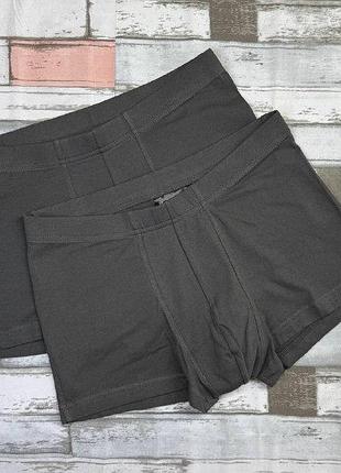 Чоловічі труси боксери сірі 2шт h&m.