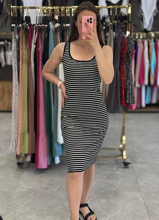 Сукня майка у смужку