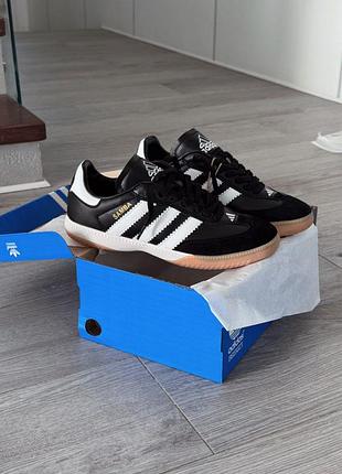 Кроссовки adidas samba millennium black white gum