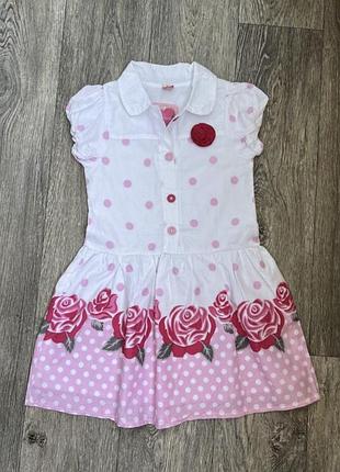 Платье, платье на девочку 100% хлопок.