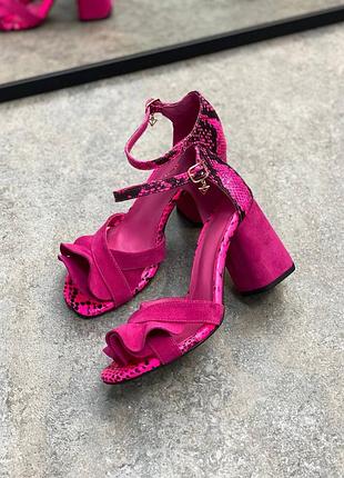 Босоножки женские натуральная кожа и замша