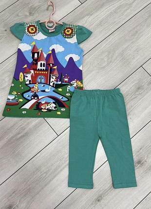 Костюм на девочку бриджи и футболка