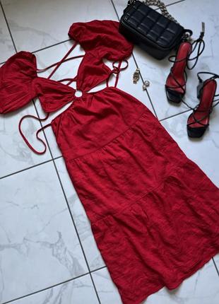 Сарафан з відкритою спинкою зі шнурівкою