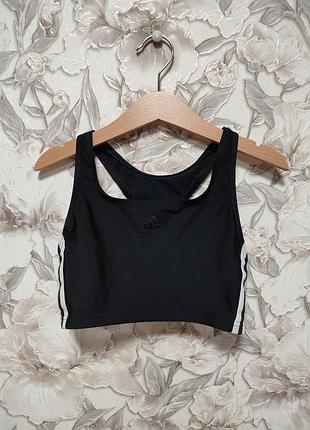 Чорний спортивний топ adidas оригінал