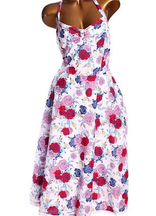 Брковое платье-сарафан из натуральной ткани