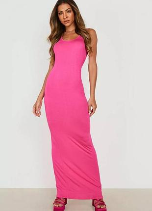 Платье макси boohoo с этикеткой