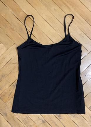 Топ майка чёрная
