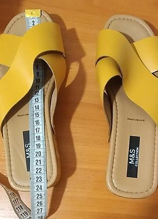 Кожаные шлепанцы женские m&amp;s collection