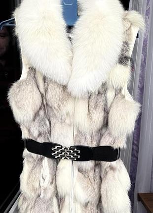 Безрукавка з натурального песця