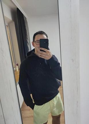 Худи толстовка реглан кофта серая черная прямая широкая climate neutral man, размер m.