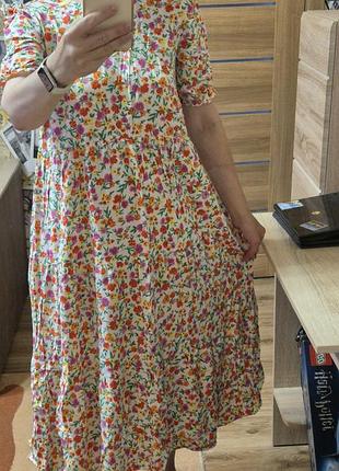 Платье ярусное new look цветочный принт