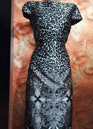 Платье в леопардовый принт
