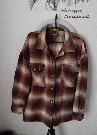 Тепла оверсайз рубашка 10