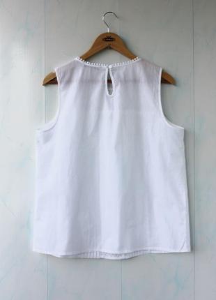 Натуральная нежная блуза с вышивкой ришелье tu, хлопок