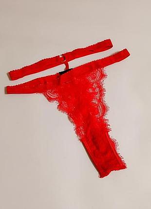 Кружевные трусики высокая посадка