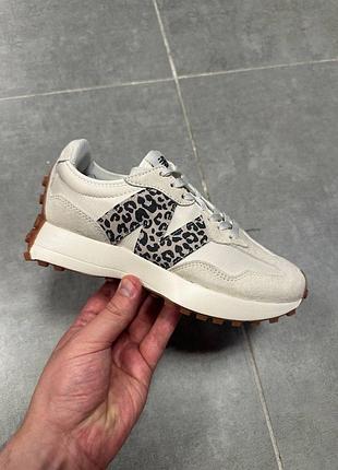 Уцінка жіночі кросівки balance 327 beige leopard