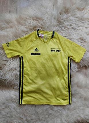 💚💛❤️ спортивна жовта футболочка adidas  оригінал