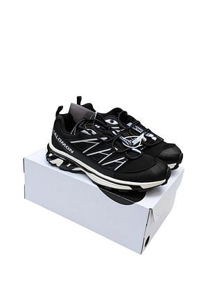 🔥мужские кроссовки salomon xt-6 expanse черные с белым🔥