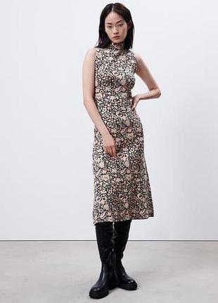 Силуетна сукня міді zara
