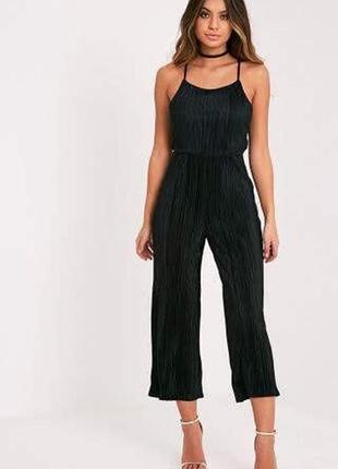 Плиссированный комбинезон кюлоты pretty little thing s