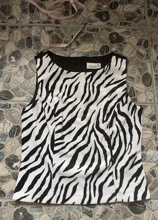 Топ - футболка  в зебру