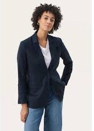 Стильний лляний жакет піджак із накладними кишенями sisters розмір s-m