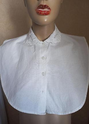 Белоснежная манишка воротничок one size