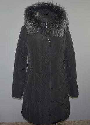Натуральный пуховик пальто decently, l (46)