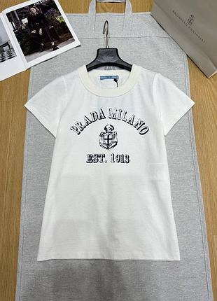 Біла футболка прада люкс