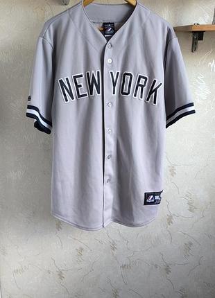 Бейсбольное джерси majestic, new york yankees