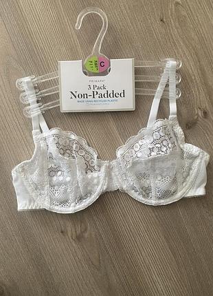 Білий мереживний бюст primark