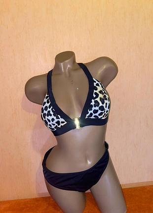 Купальник раздельный 80в-с леопардовый принт