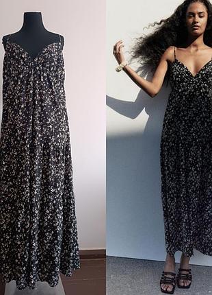 Платье -сарафан коллекция 2025 h&m l, 175/104 cm  с подкладкой