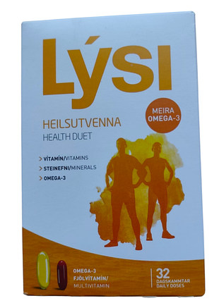 Омега-3 lysi health duet комплекс із мультивітамінами капсули 1000 мг №64