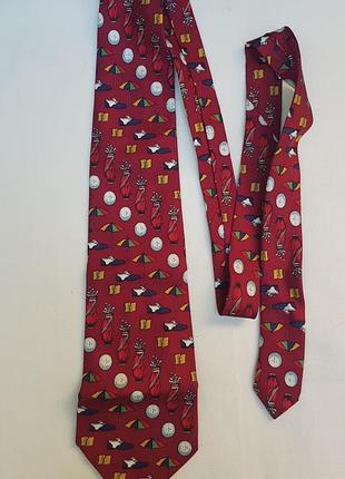 Шовкова краватка принт гольф magnificent moucboiss