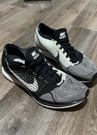 Nike flyknit racer men’s найк кроссовки беговые racing флайнит оригинал легкие летние сеточка running 42 размер черные 26,5 см