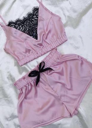 Піжама з шортами шовкова,другі кольори,можна комплект,хенд мейд