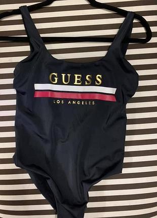 Купальник guess usa чорний суцільний