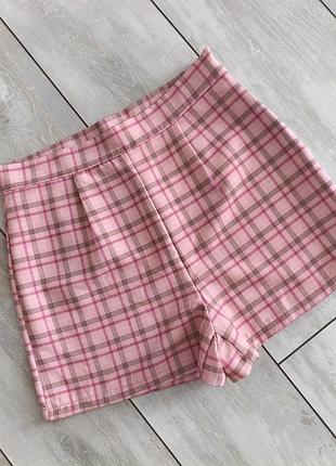 Шорти жіночі, стрейчеві  у клітинах