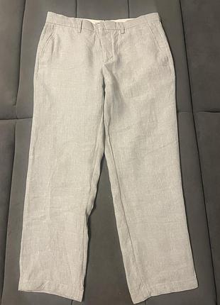 Штани чоловічі лляні zara