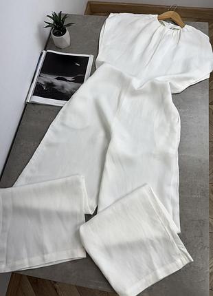 Льняной комбинезон